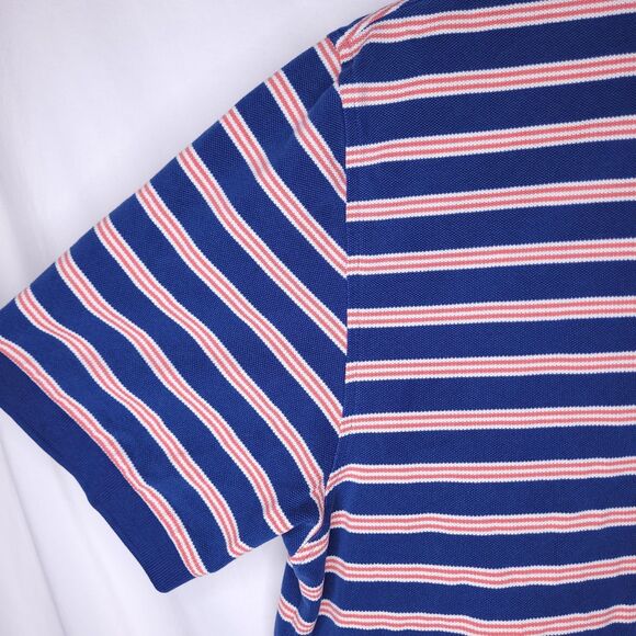Brooks Brothers Polo Shirt Mens XL Striped Blue, Red Sheep Performance - Picture 3 of 10